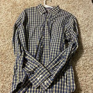 Izod, plaid, medium dress shirt